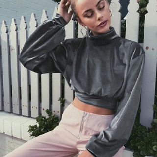 Hoodie Nhung Croptop