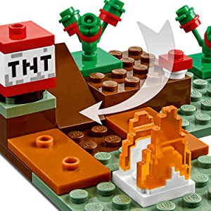 21162 LEGO Minecraft The Taiga Adventure - Cuộc phiêu lưu của Steve và Skeleton