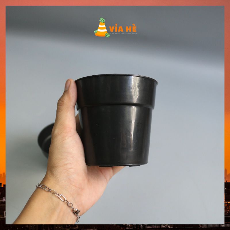 Chậu nhựa cứng mini size nhỏ tròn trồng sen đá xương rồng giá tại xưởng