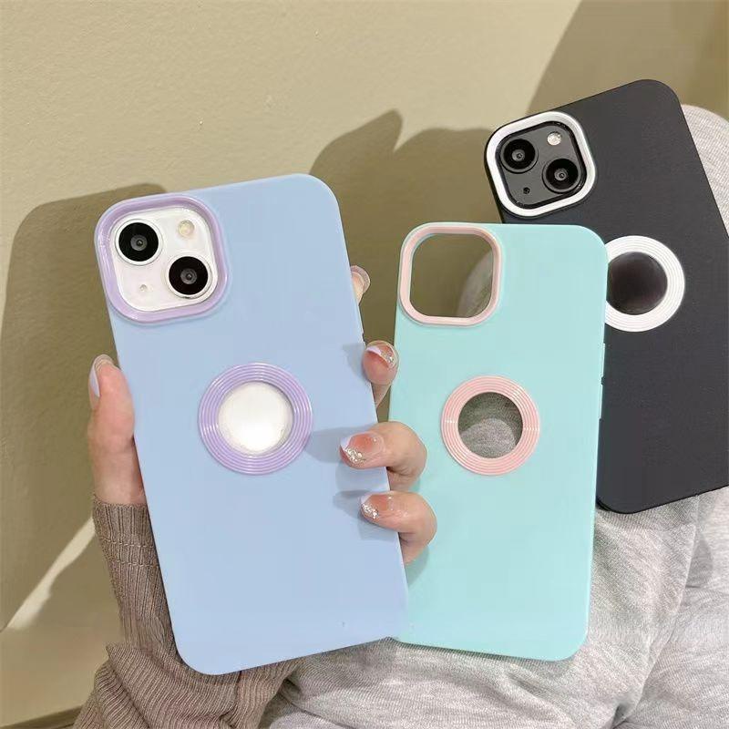 Ốp Lưng iphone HỞ TÁO VIỀN NỔI siêu HOT cho iPhone 7Plus 8Plus X Xs Xs Max 11 Pro Max 12 Pro Max 13 Pro Max