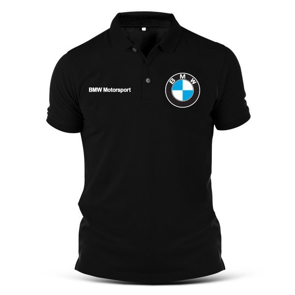 Áo thun Polo tay ngắn cổ đứng in logo BMW thời trang 2018 cho nam