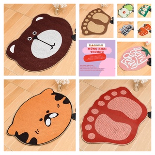 (HCM) Thảm Lau Chân Chùi Chân Bali Thảm Hình Thú Ngộ Nghĩnh Dễ Thương Có Đế Chống Trơn Hình Con Vật Con Mèo Gấu Bàn Chân