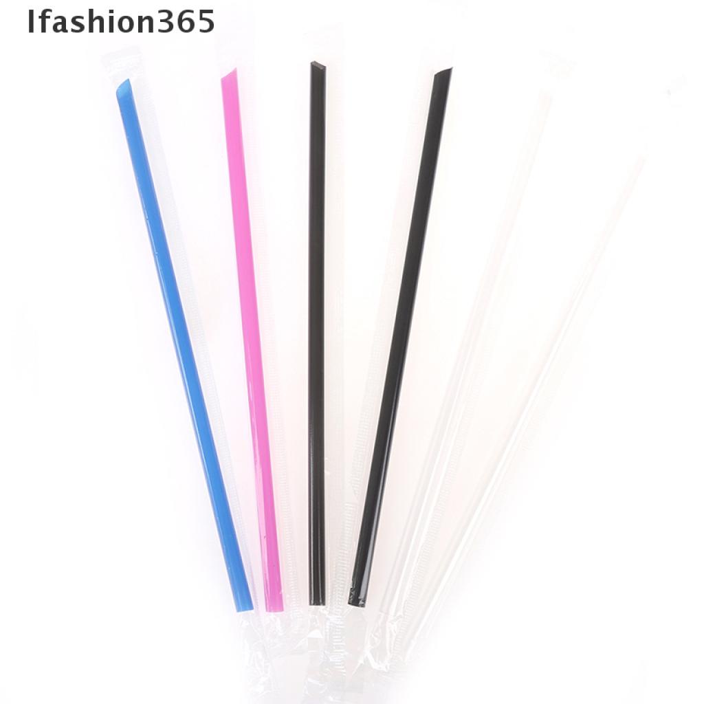 Set 100 Ống Hút Bằng Nhựa Pp Trong Suốt 365pc