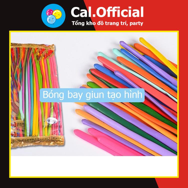 Set 10 Bóng Bay Dài 38CM Loại Dai Đủ Màu | Bóng Giun Vặn Hình Nghệ Thuật