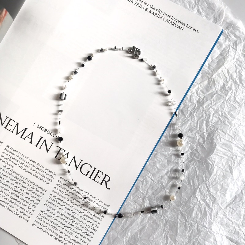 Dây Chuyền Pha Lê Black White The Original