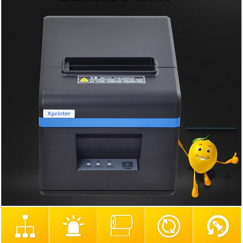 Máy in hóa đơn XPrinter XP-N160II (khổ 80mm, in nhiệt) - Tùy chọn cổng