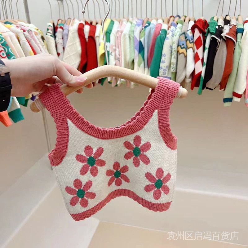 Áo Sweater Dệt Kim Không Tay Thời Trang Mùa Thu Dành Cho Bé Gái