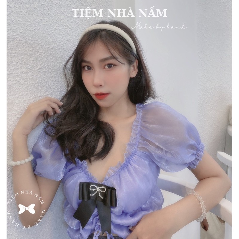 🎀 BỜM/ CÀI TÓC DA BASIC -[ Nhà Nấm handmade]