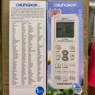 Khiển điều hoà đa năng K-1028E. M.Q:0765563012