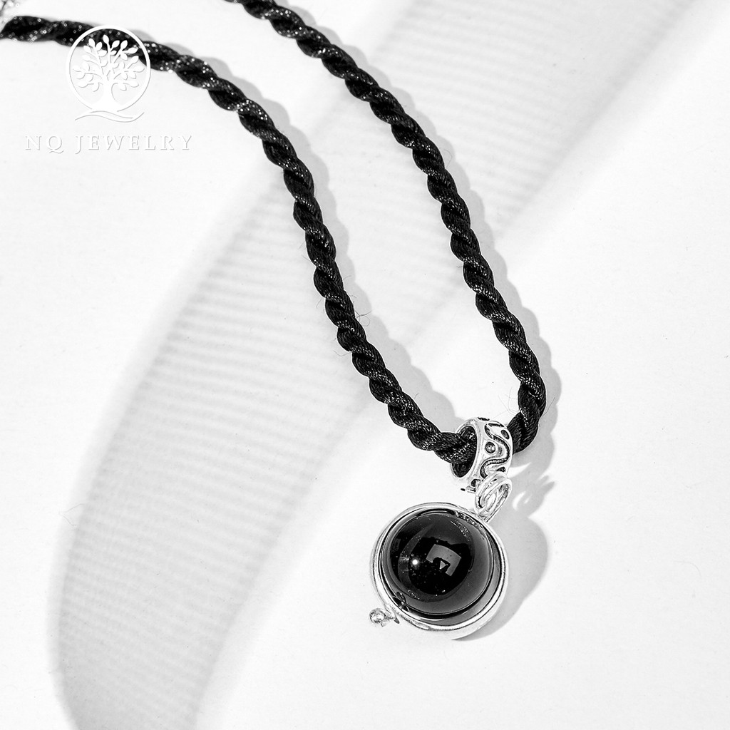 Mặt dây chuyền viền tròn bạc - NQ Jewelry