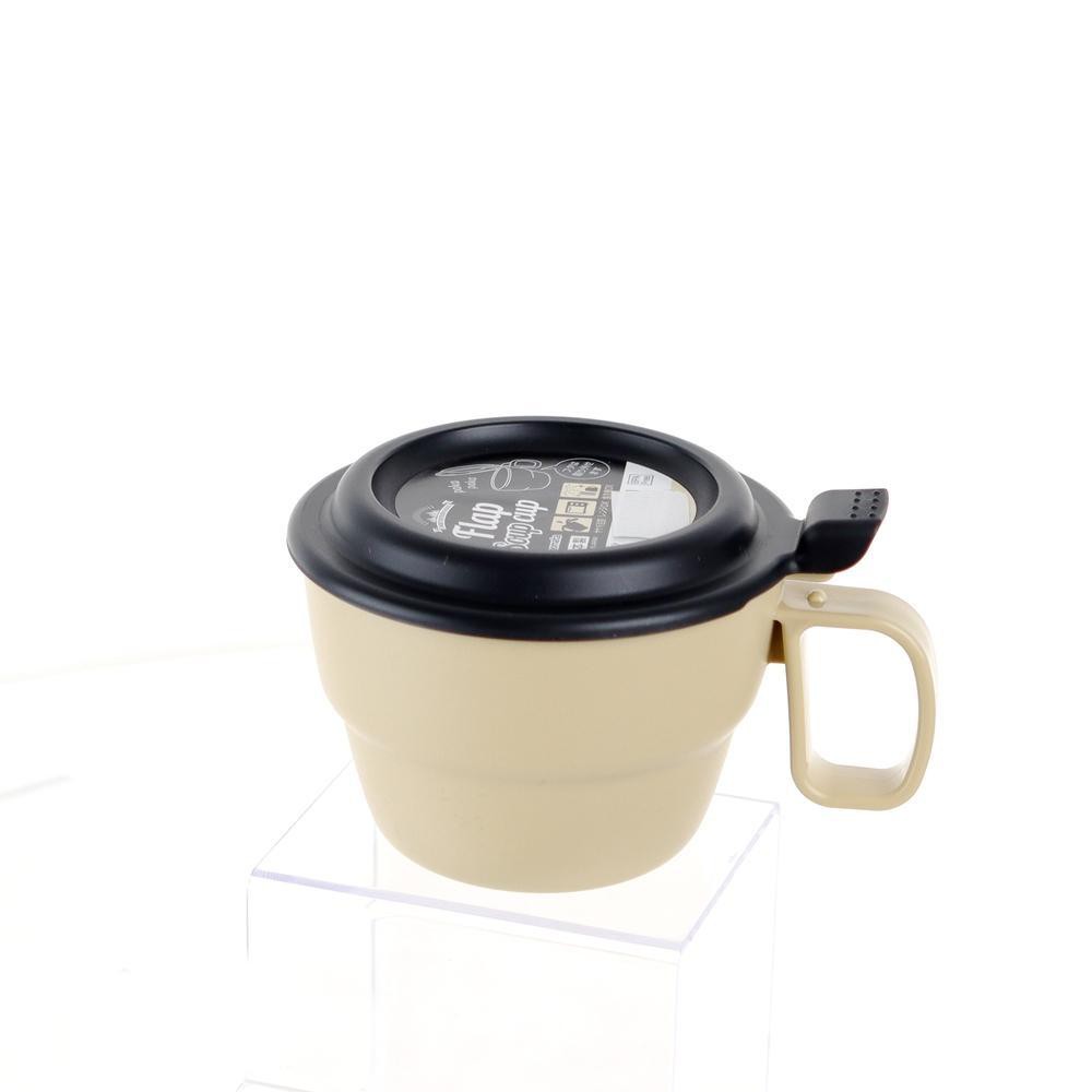 Cốc súp có nắp đậy 300ml màu be Nhật Bản - Tetuchan Store