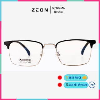 Gọng Kính Cận Nam Nữ Chất Liệu Kim Loại Nửa Viền Form Mắt Chữ Nhật Mã 2723 ZEON