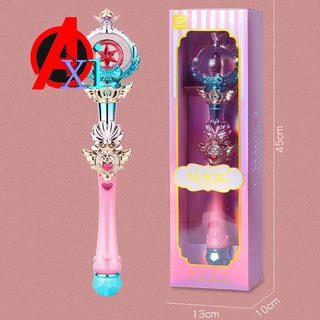 Gậy Ma Thuật Đồ Chơi Có Đèn Led Phát Sáng Cho Bé Gái 3-7 Tuổi