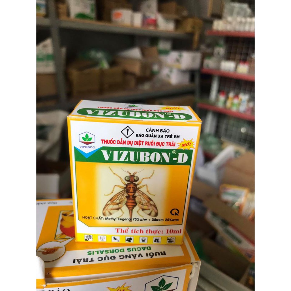 Bán Thuốc diệt ruồi vàng đục trái VIZUBON-D (Hộp 2 lọ 10ml) chất lượng tốt.