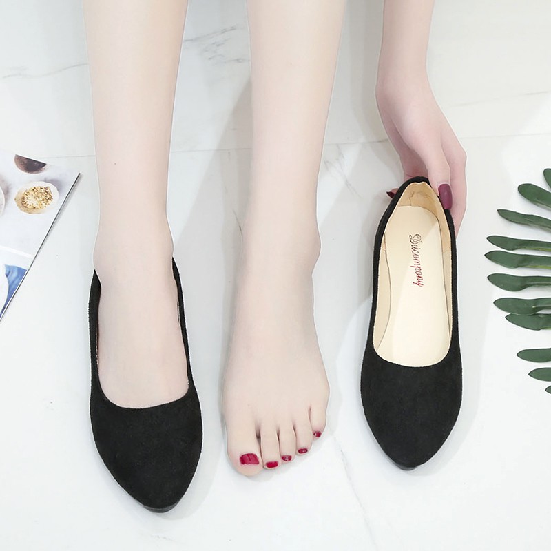 Giày Búp Bê Mũi Nhọn Size Lớn 41-43 Thời Trang Cho Nữ 40-42 | BigBuy360 - bigbuy360.vn
