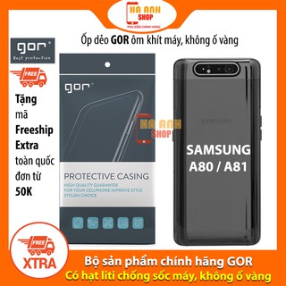 Ốp Samsung A80 / A81 hãng Gor cao cấp trong suốt như pha lê, siêu dẻo, siêu mỏng, siêu nhẹ, siêu bền, không ố vàng