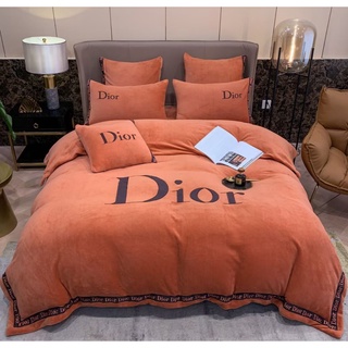 Bộ chăn ga gối nỉ nhung thương hiệu 6 món mẫu mới