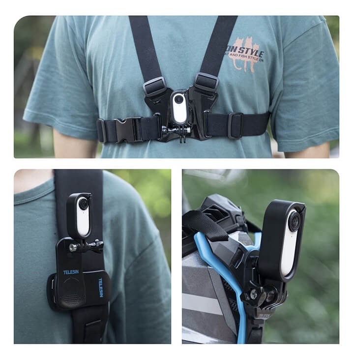 KHUNG BẢO VỆ INSTA 360 GO 2 TÍCH HỢP NGÀM GOPRO TELESIN