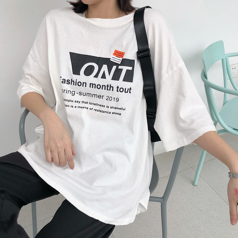 NRVP Áo Thun Nữ Ngắn Tay Dáng Rộng Thời Trang Năm 2021