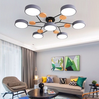 Đèn trần phòng khách Macaron Hiện Đại Bắc Âu Đèn led chùm trang trí đèn trần phòng ngủ