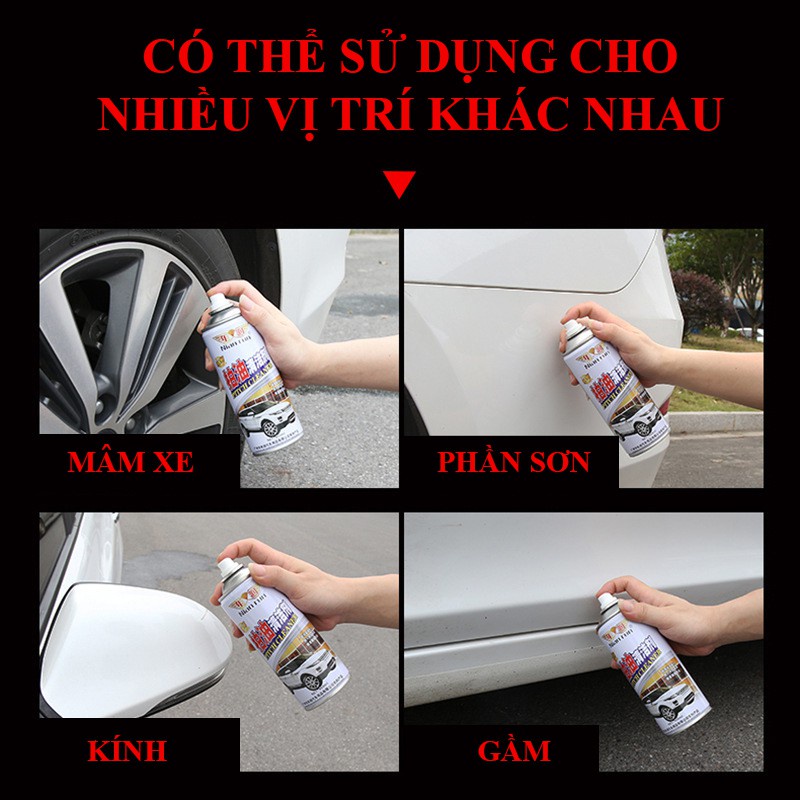 Chai xịt tẩy rửa đa năng Nian run dành cho xe ô tô, xe máy dung tích 450ml