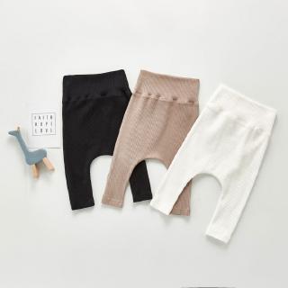 Quần legging màu trơn chất liệu cotton cho bé trai và bé gái