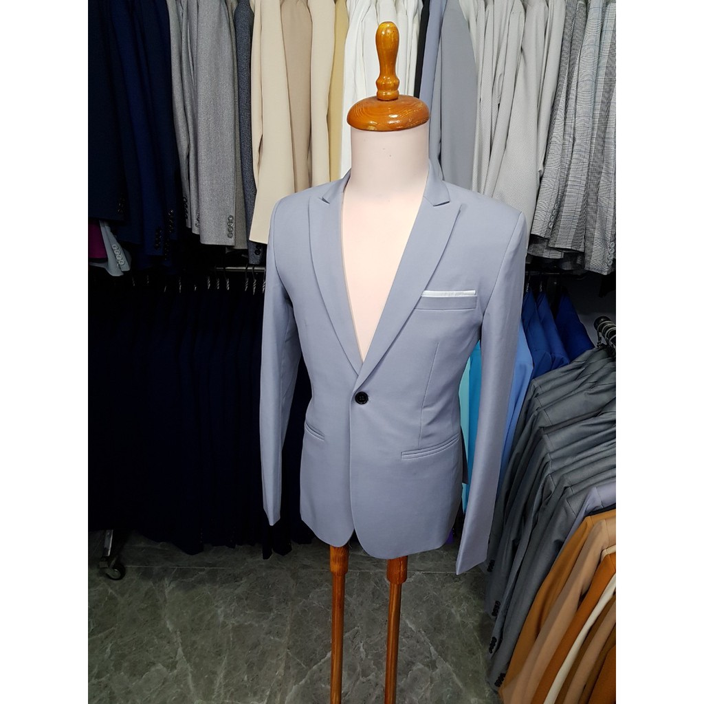 Áo Vest Nam Ôm Body Màu Xám Lợt