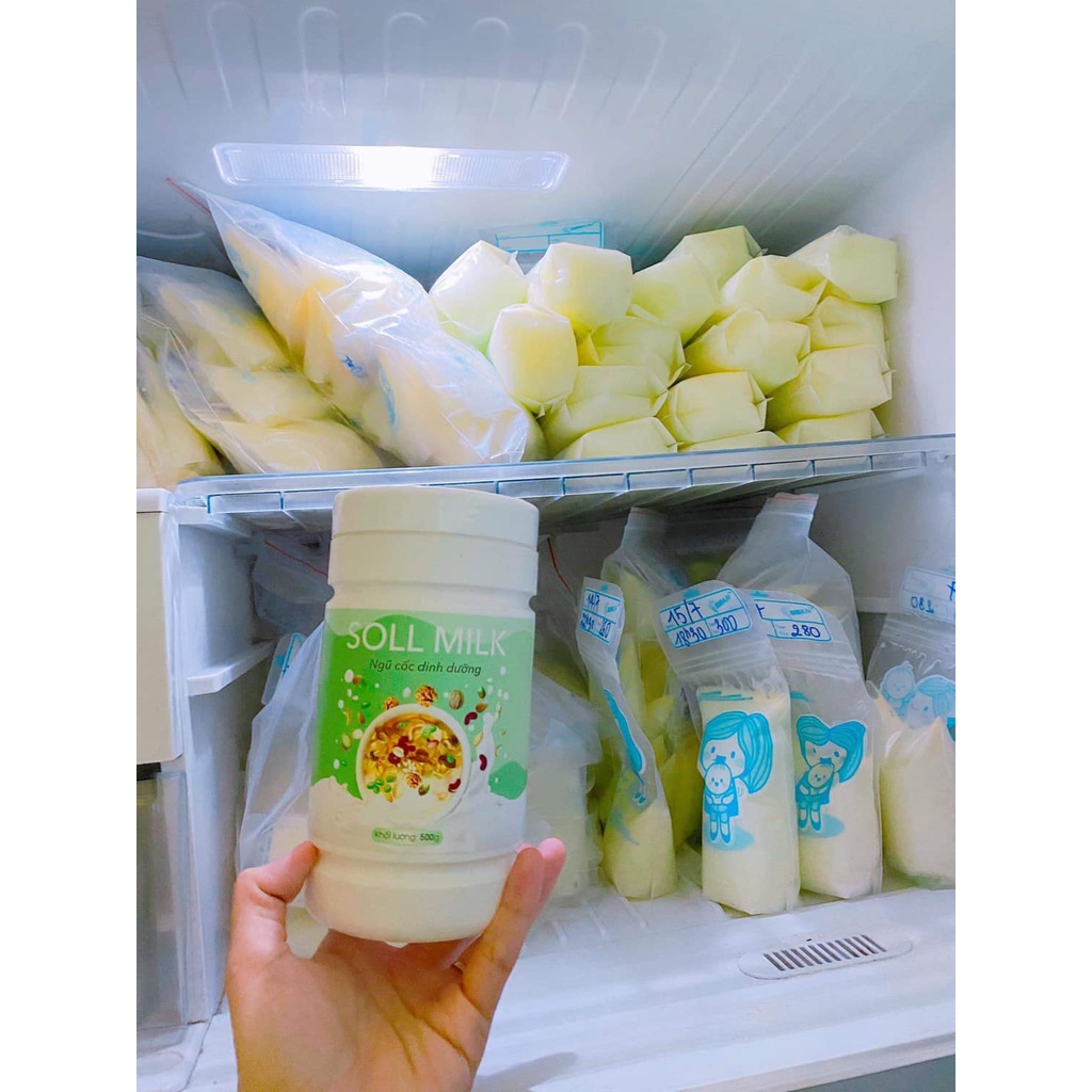 Sữa hạt ngũ cốc Sollmilk từ 14 loại hạt cho bầu và sau sinh lợi sữa cho bé bú, THƠM NGON KO NGÁN [Hàng chính hãng]