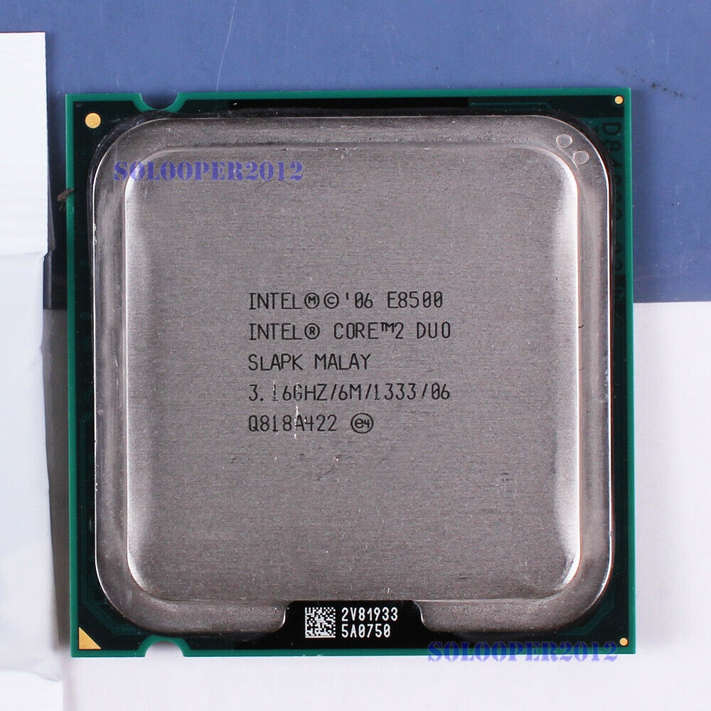 Lõi máy tính Intel Core 2 Duo E8200 E8300 E8400 E8500 E8600 LGA/775