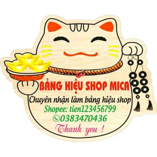 BẢNG HIỆU SHOP MICA KÍCH THƯỚC 13*18CM CÓ HƠN 100 MẪU