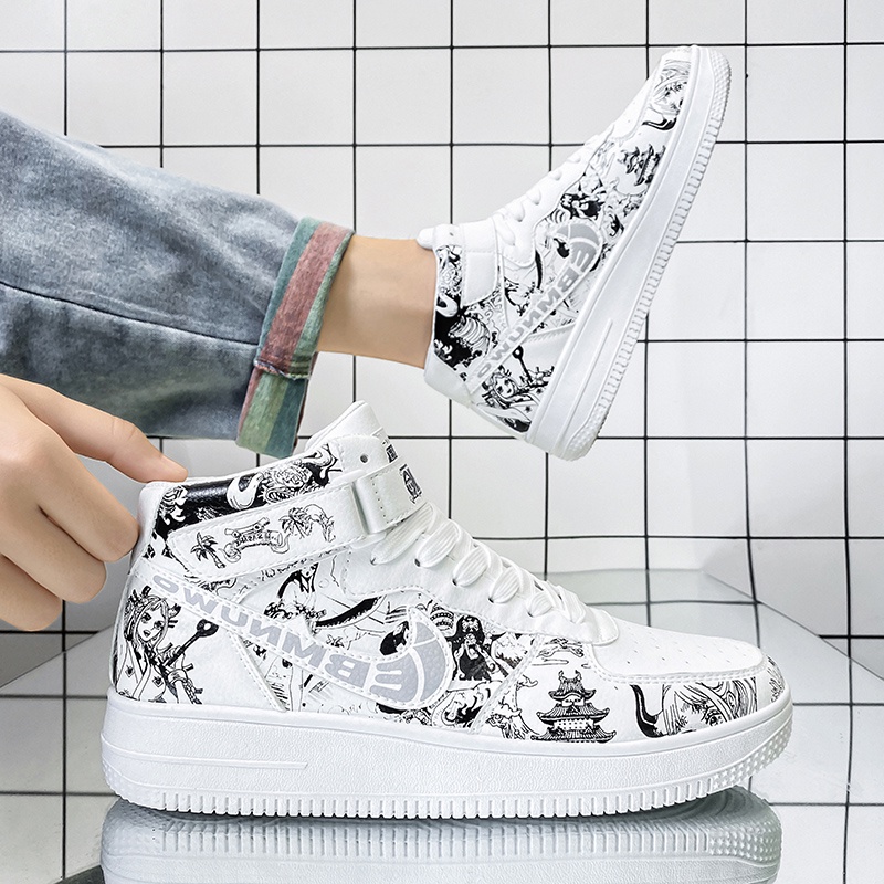 Giày Thể Thao Mềm In Hình Luffy ONE PIECE Thời Trang Chất Lượng Cao Trẻ Trung Cho Nam