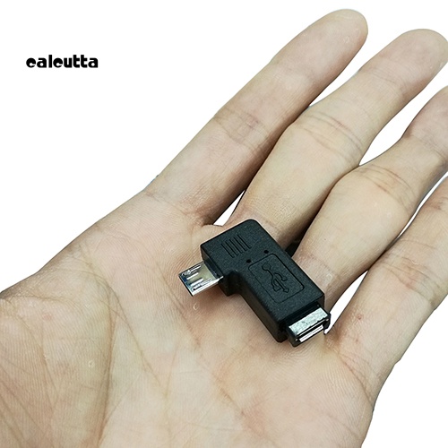 1 Cặp Đầu Chuyển Đổi Micro USB Đực Sang Micro Cái Góc Phải 90 Độ