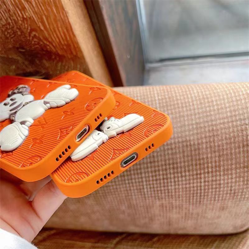 Ốp điện thoại da hình chuột Mickey ba chiều cho iPhone 13ProMax 13 13pro 11ProMax 11 X XS XR XSMAX 7+ 8+ 12Pro 12ProMax