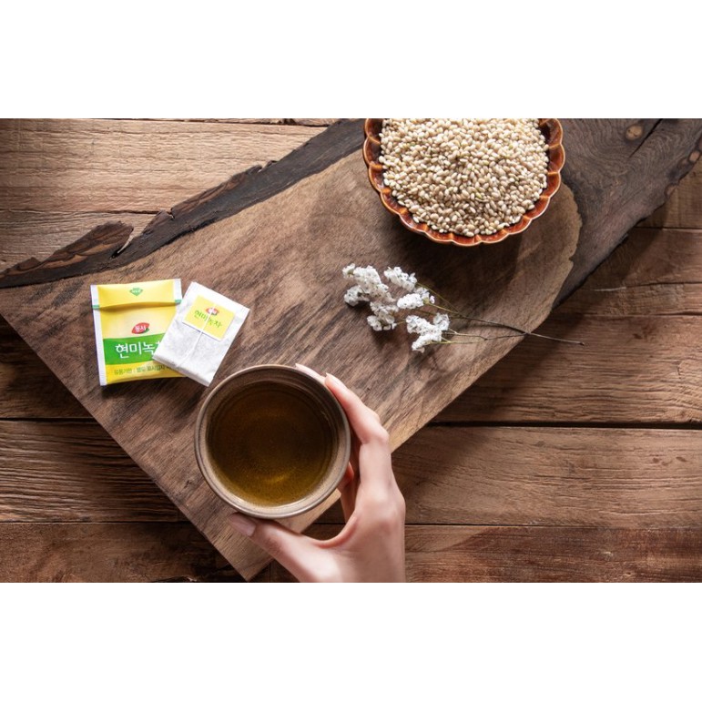 [DONGSUH] TRÀ XANH GẠO LỨT 50 GÓI 75G - [동서] 현미 녹차 50티백 75G