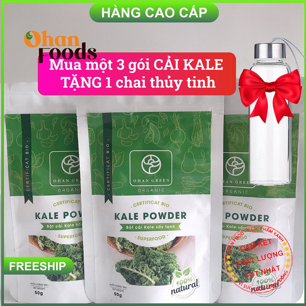 Bột Cải Xoăn Kale sấy lạnh nguyên chất Nhật Bản 50gram