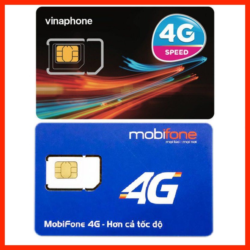 SIM trắng 4G Mobifone - Vinaphone