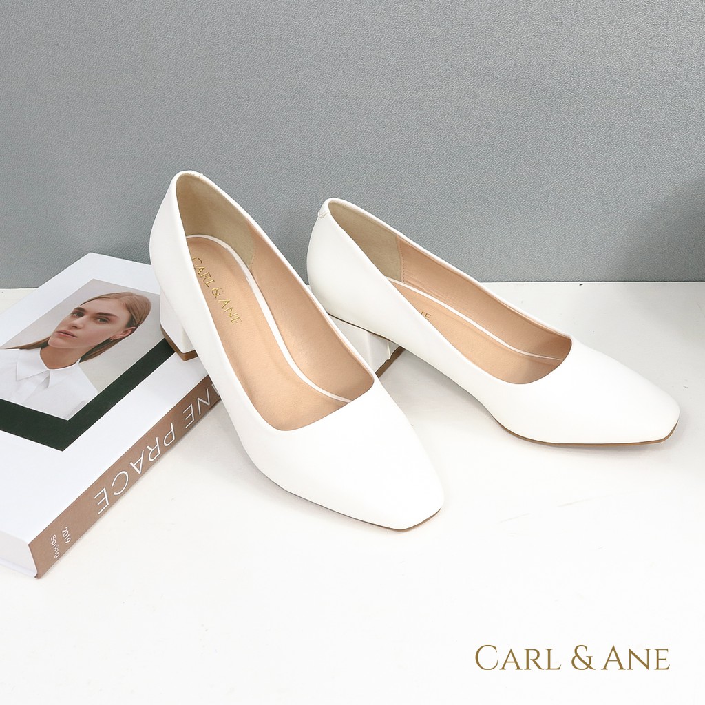 Carl & Ane - [Form lớn lùi 1 size] Giày cao gót thời trang nữ bít mũi kiểu dáng cơ bản cao 5cm màu bò _ CP004 | BigBuy360 - bigbuy360.vn