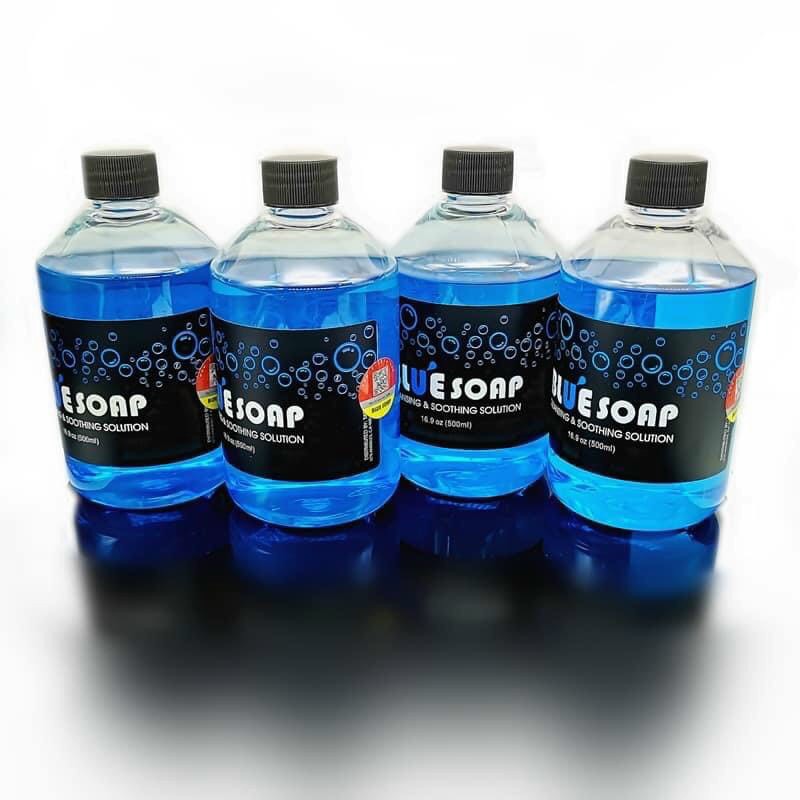 Nước vệ sinh phun xăm Blue Soap 500ml  - Nước lau mực xăm, xà phòng khử trùng rửa hình xăm tatoo