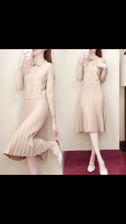 SET LEN ÁO CỔ BUỘC NƠ