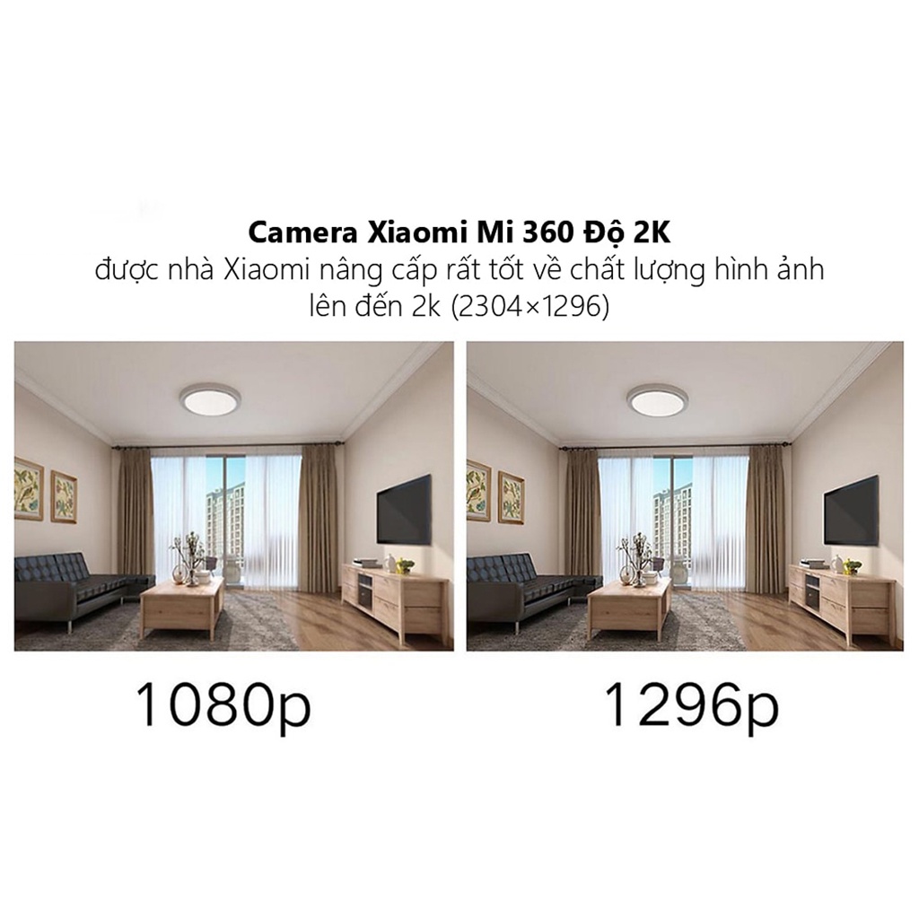 Camera IP Mi Home 360 Độ 2K Xiaomi, Camera An Ninh Săc Nét- Hàng Chính Hãng- Thẻ Nhớ Lexar 32G, 64G, 128G