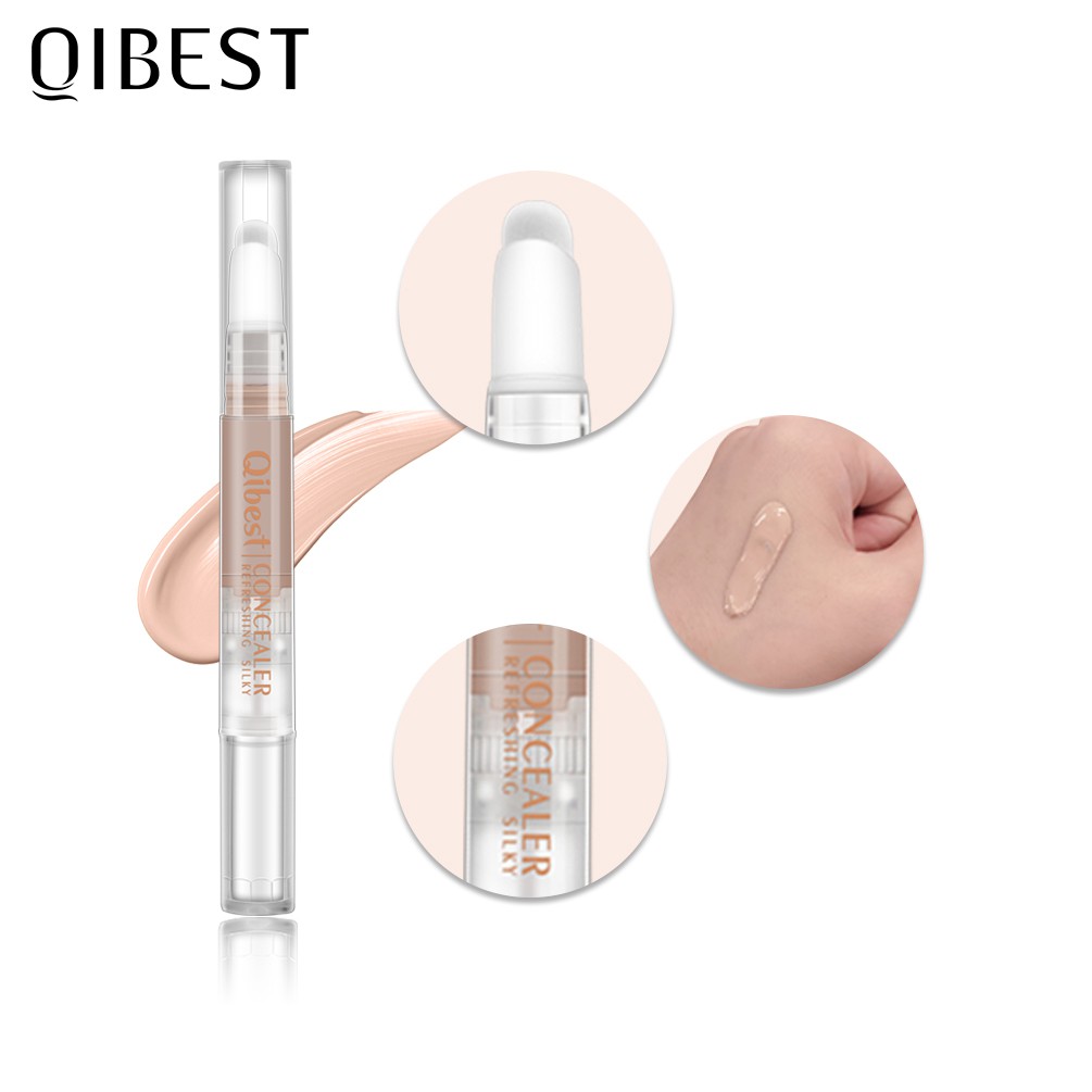 Kem che khuyết điểm QIBEST dạng lỏng trang điểm sáng da tự nhiên và không tì vết 30g | BigBuy360 - bigbuy360.vn
