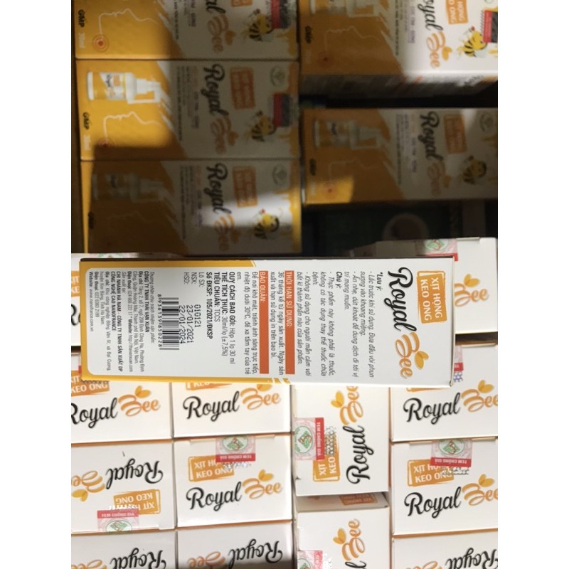 Xịt họng keo ong Royal bee ,cắt cơn ho nhanh trong vòng 3 phút