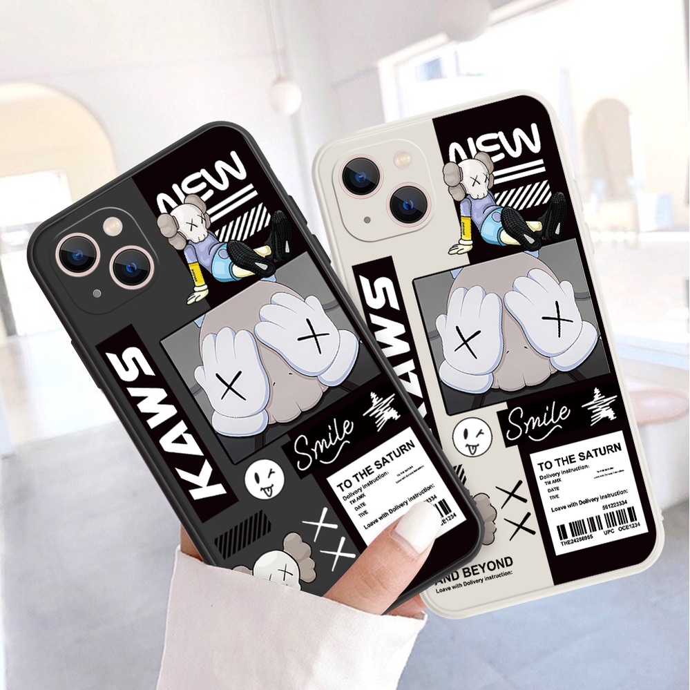 Ốp Điện Thoại Silicon Mềm Hình Gấu KAWS Cho Xiaomi Redmi 10 9T 9C Nf 9A 9 8A 8 6 6A NOTE 11 10 9 8 7 PRO 9S 4G 5G K20 PRO K30 30i