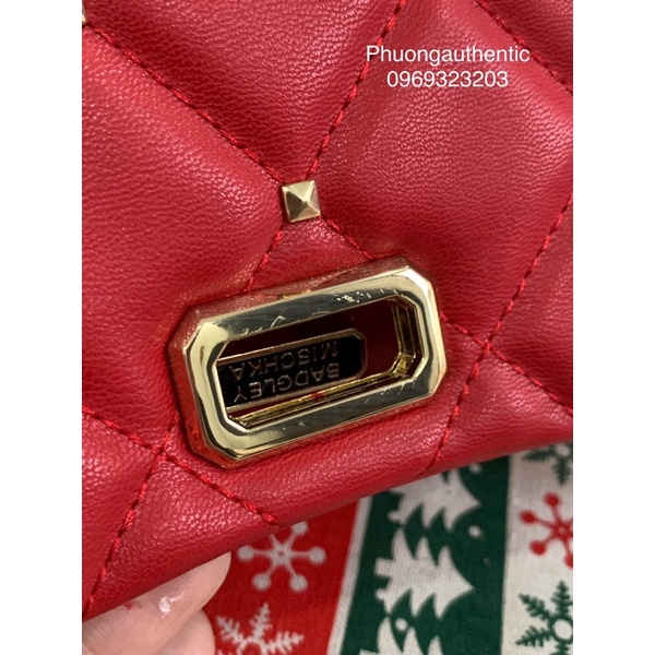 Túi nội địa Mỹ da mềm Badgley Mischka AUTHENTIC