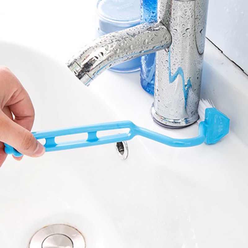 Bàn Chải Vệ Sinh Toilet Tay Cầm Dài Bằng Nhựa Hai Mặt Mềm Mại Tiện Dụng