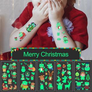 Sticker trang trí giáng sinh phát sáng dễ thương