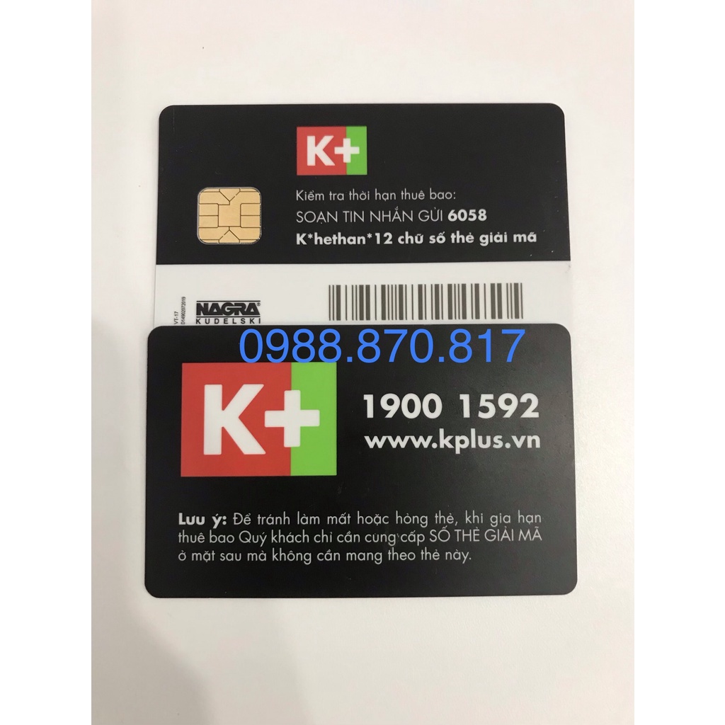 THẺ GIẢI MÃ K+ - DÙNG CHO TẤT CẢ ĐẦU THU K+