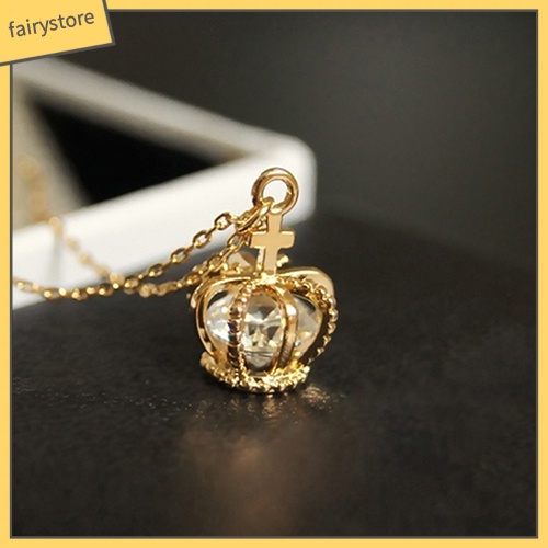 Dây Chuyền Mặt Hình Vương Miện Đính Đá Lấp Lánh