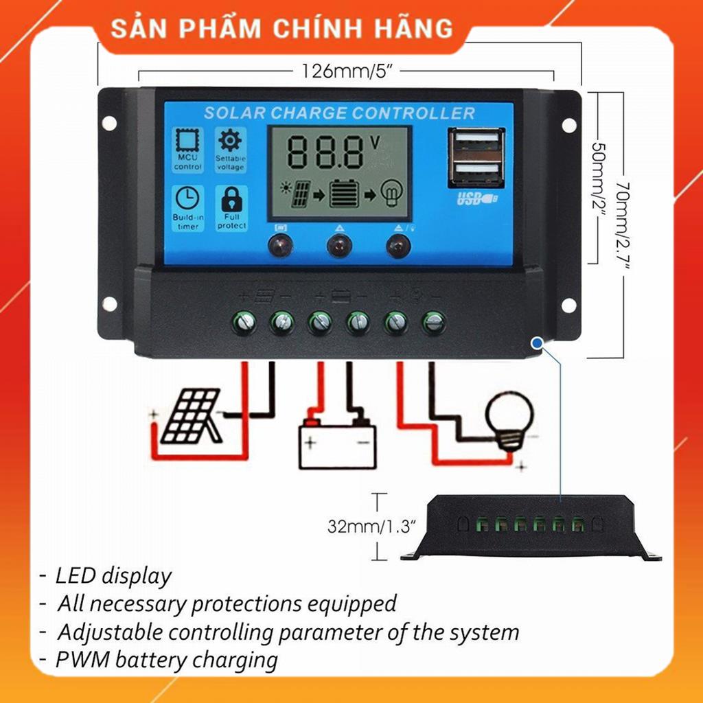 Điều khiển sạc năng lượng mặt trời 30A pwm