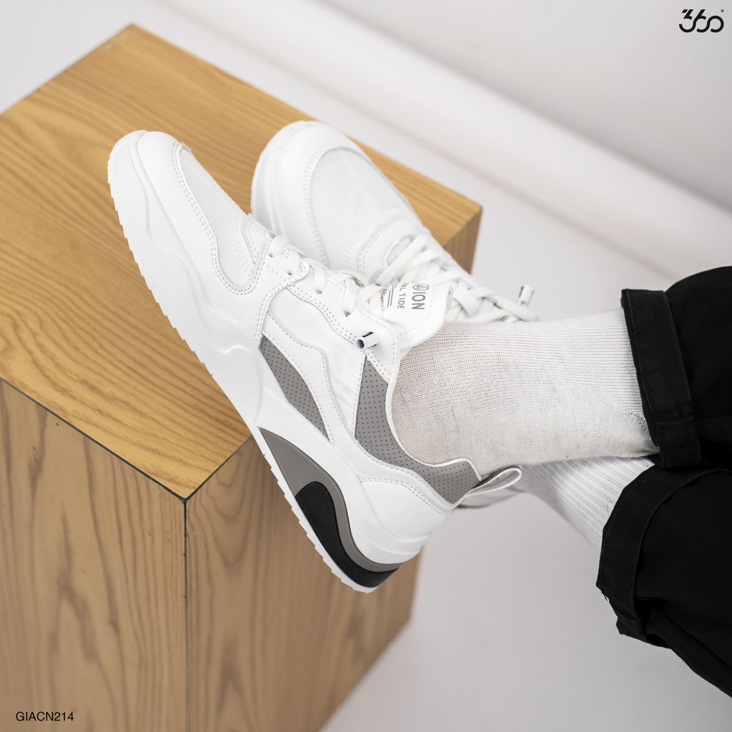 [Mã LT50 giảm 50k đơn 250k] Giày sneaker nam cổ thấp thương hiệu 360 BOUTIQUE phong cách năng động - GIACN214